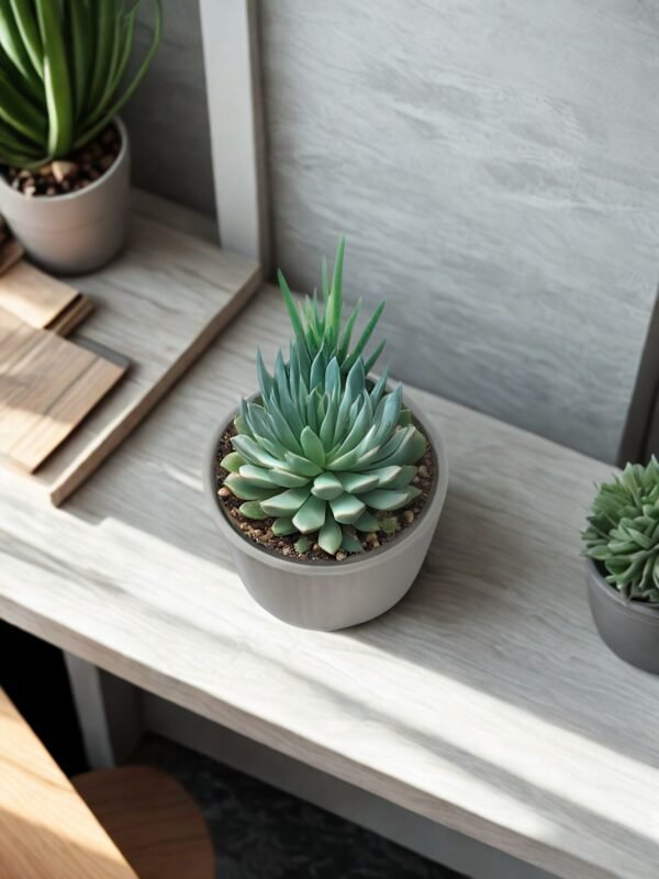 Set 3 maceteros pequeños de 9,5 de alto x 11 diámetro fabricado en polipropileno