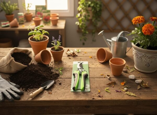 WhatsApp Image 2025-10-23 at 17.09.04 Kit de Herramientas de Jardinería de Mano 5 Piezas: Set Esencial con Doble Tijera para Tallos y Hojas