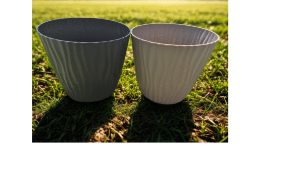 Diseño sin título (16) Set 3 Maceta Autorregante de Polipropileno | Diseño Ondulado Moderno Negro y Café