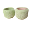 Diseño sin título (36) Pack 2 Maceteros Decorativos para Cactus y Suculentas (Morado, Azul, Verde) Céramica