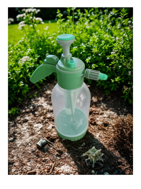 Diseño sin título (8) Pulverizador a Presión Profesional 2 Litros | Control Ajustable y Diseño Bicolor (Gris/Turquesa)