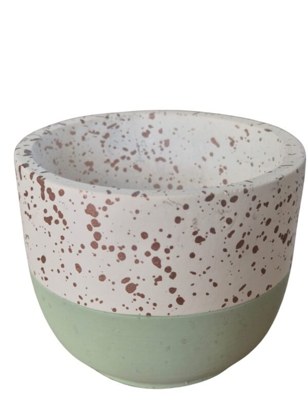 Pack 2 Maceteros Diseño Terrazzo/Salpicado Colores Pastel